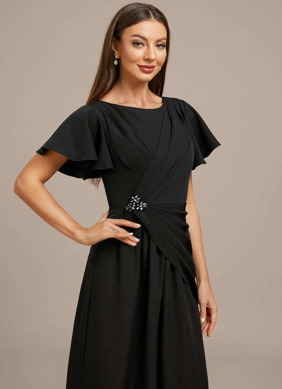 Robe Cérémonie Soirée Plissée - gallery 1
