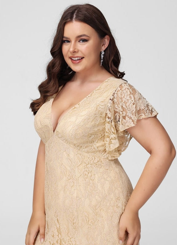 Robe Cérémonie Dentelle Lavande - gallery 7
