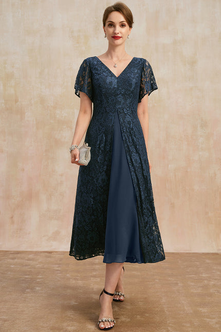 Robe Cérémonie Dentelle Marine - gallery 1
