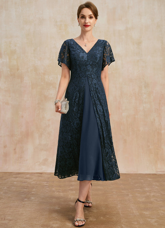 Robe Cérémonie Dentelle Marine - gallery 1