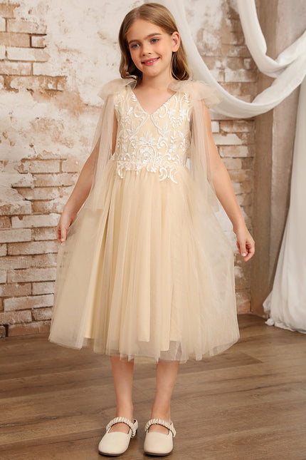 Robe Dentelle Beige Ceremonie - gallery 8