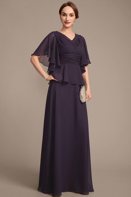 Robe Cérémonie Violette Fluide - gallery 4