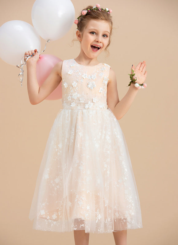 Robe Cérémonie Fleurie Étoilée
