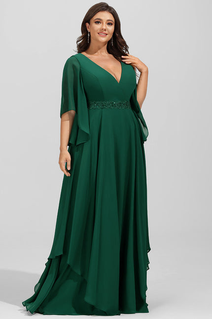 Robe Cérémonie Verte Fluide - gallery 9