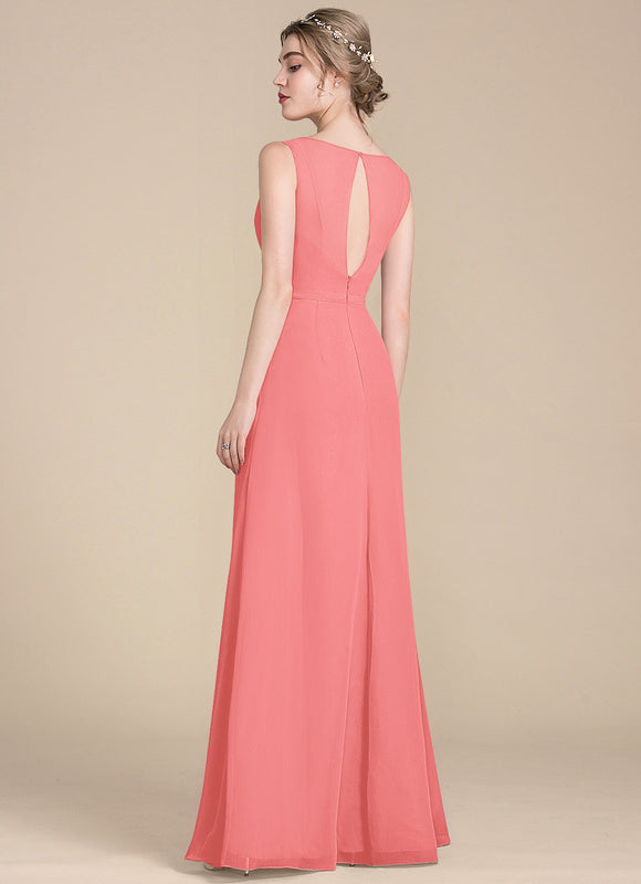 Robe Cérémonie Longue Volants Rose - gallery 4