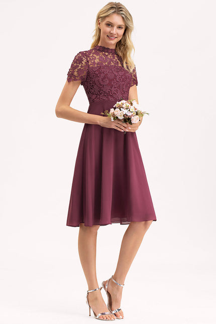 Robe Cérémonie Violet Élégant - gallery 1