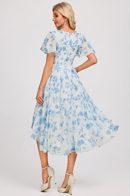 Robe Cérémonie Fluide Marine Élégante - gallery 5