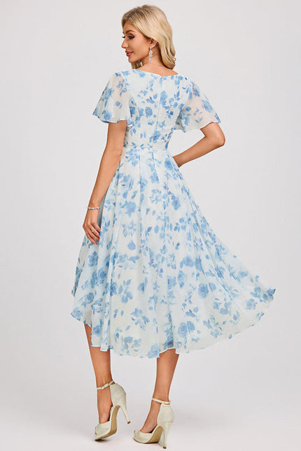 Robe Cérémonie Fluide Marine Élégante - gallery 5