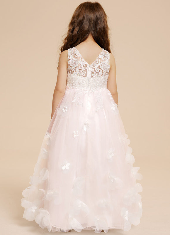 Robe Cérémonie Florale Perlée - gallery 5