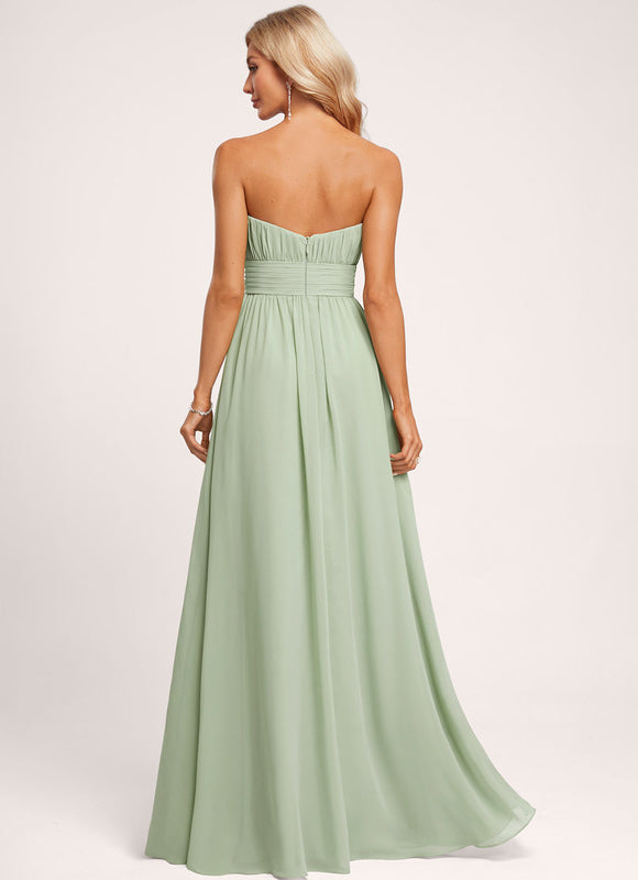 Robe Cérémonie Vert Menthe Fluide - gallery 6