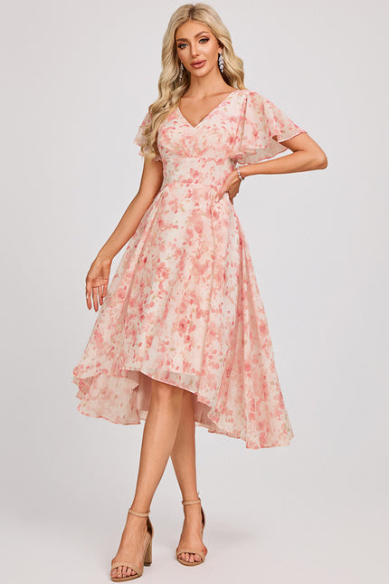 Robe Cérémonie Fluide Marine Élégante