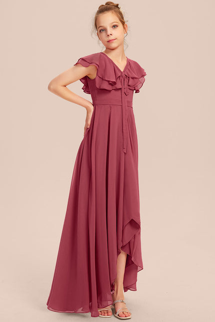 Robe Cérémonie Demoiselle Dhonneur Beige - gallery 6