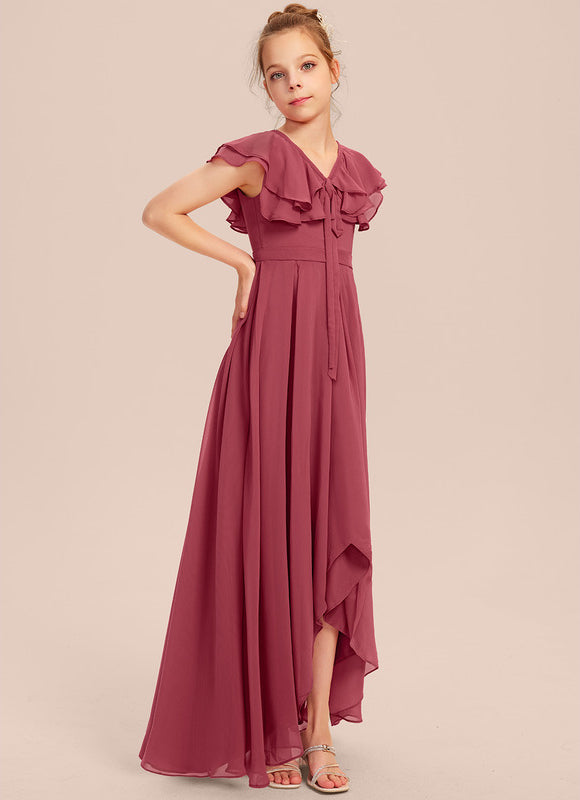 Robe Cérémonie Demoiselle Dhonneur Beige - gallery 6