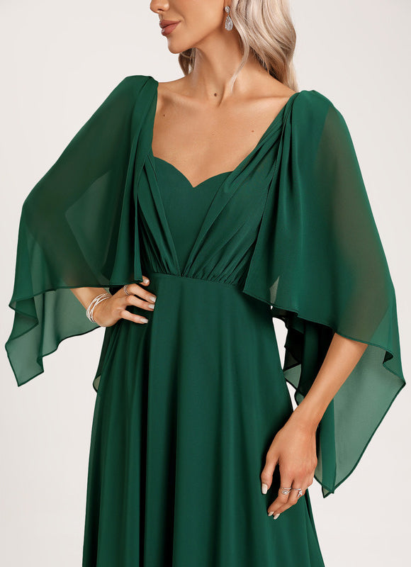 Robe Cérémonie Chic Émeraude Flottante - gallery 6