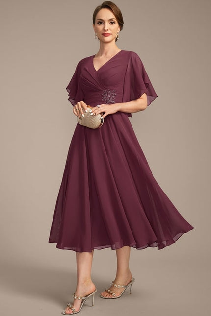 Robe Cérémonie Vaporeuse Bicolore Élégante - gallery 2