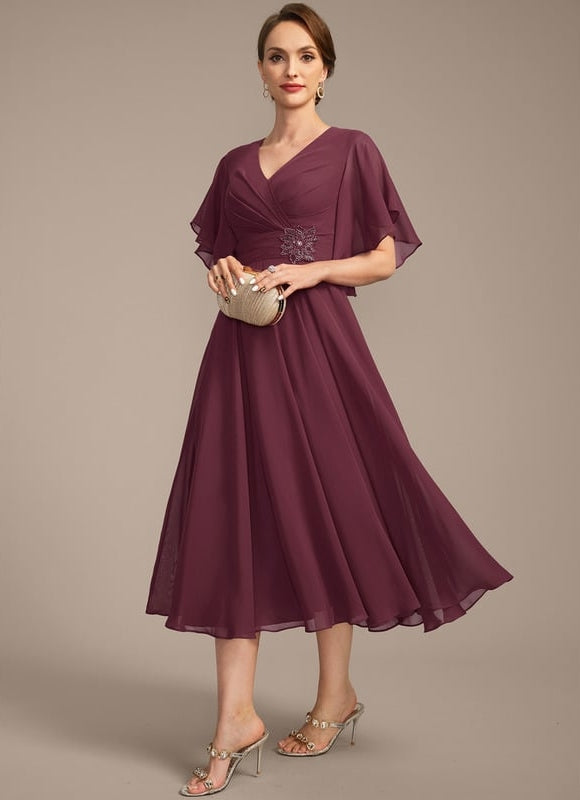 Robe Cérémonie Vaporeuse Bicolore Élégante - gallery 2