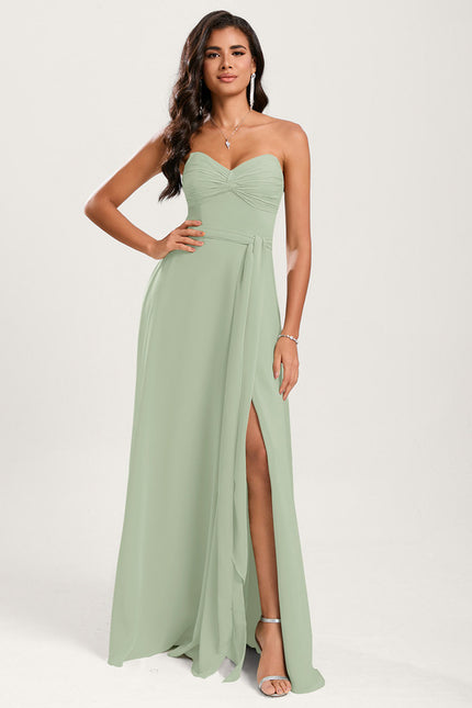 Robe Cérémonie Fluide Verte - gallery 8