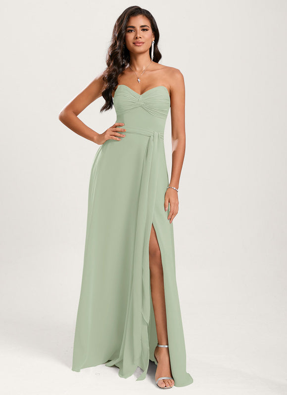 Robe Cérémonie Fluide Verte - gallery 8