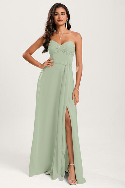 Robe Cérémonie Fluide Verte - gallery 8