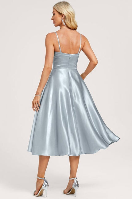 Robe Cérémonie Satinée Ciel - gallery 4
