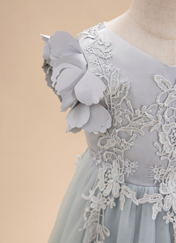 Robe Cérémonie Tulle Satinée - gallery 9