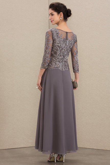 Robe Cérémonie Longue Élégante Bleu - gallery 4