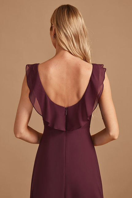 Robe Cérémonie Fluide Marine Élégante - gallery 6