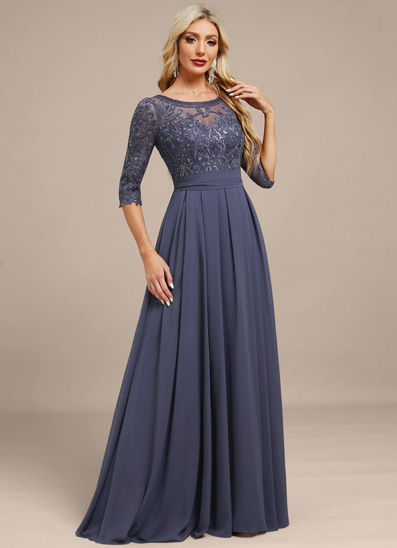 Robe Ceremonie Femme Manche Longue - gallery 3