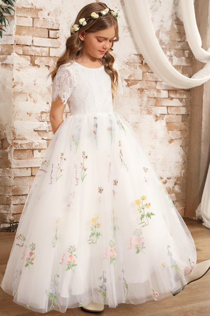 Robe Cérémonie Tulle Navy Floral - gallery 9