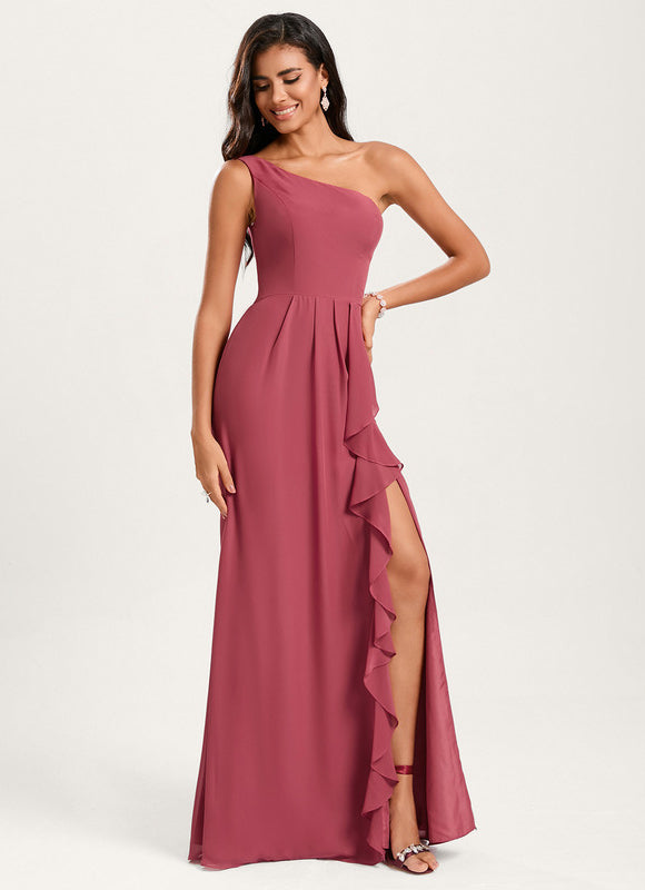 Robe Cérémonie Asymétrique Fluide - gallery 2