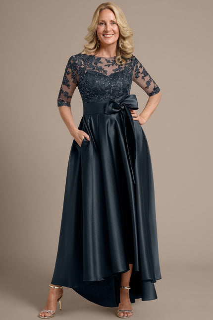 Robe Cérémonie Satin Brodée
