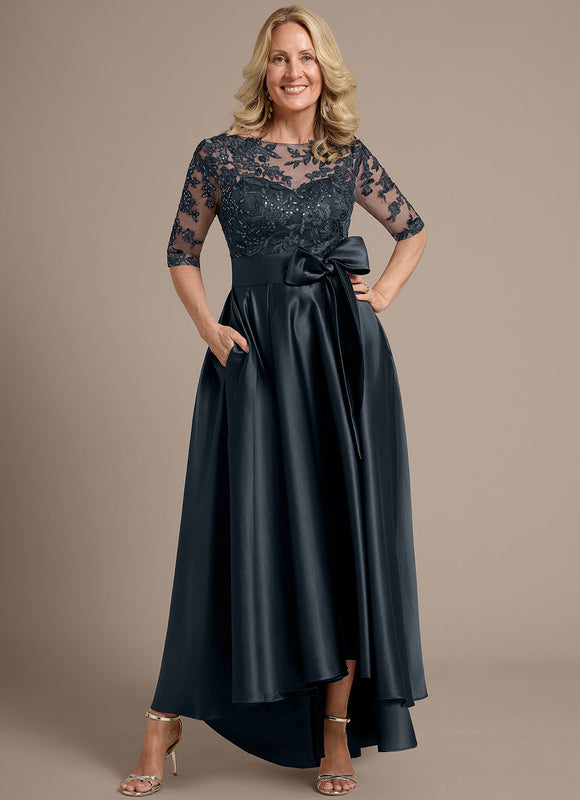 Robe Cérémonie Satin Brodée