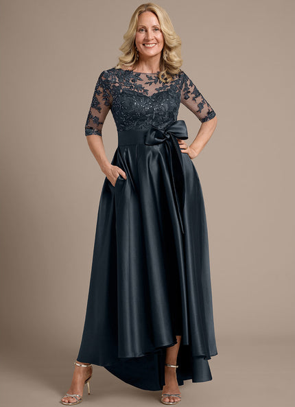 Robe Cérémonie Satin Brodée