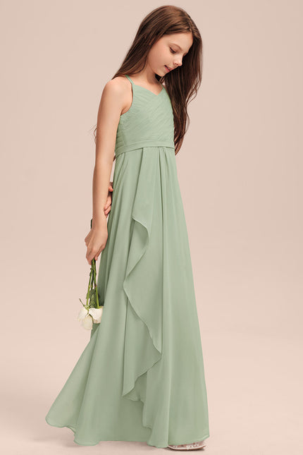 Robe Cérémonie Mousseline Bleu Pastel - gallery 3