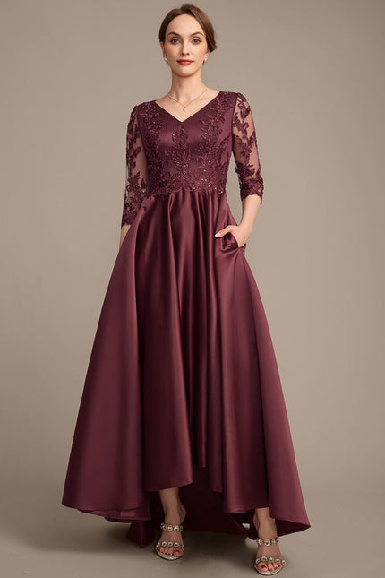 Robe Cérémonie Élégance Pourpre Scintillante - gallery 3