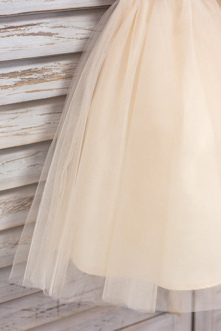 Robe Cérémonie Tulle Sable