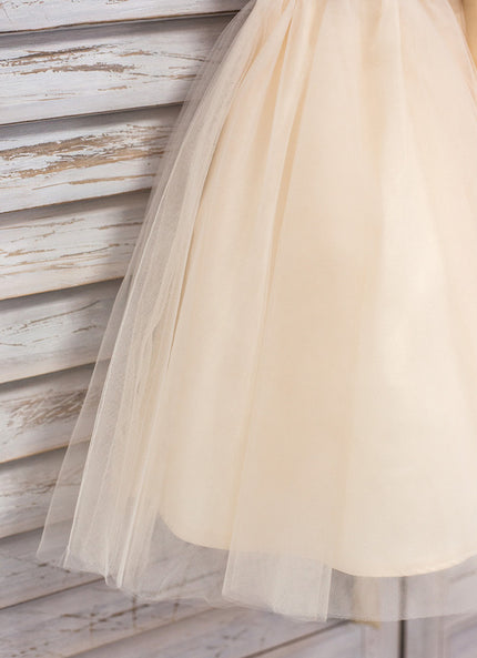 Robe Cérémonie Tulle Sable