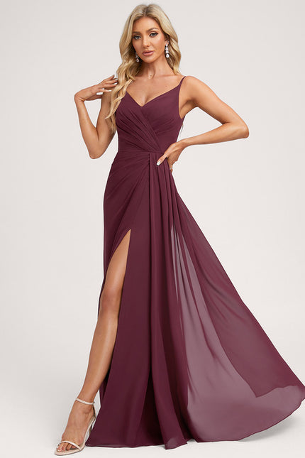 Robe Cérémonie Longue Volants Rose - gallery 4