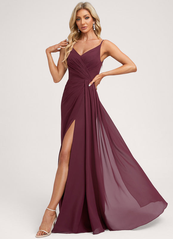Robe Cérémonie Longue Volants Rose - gallery 4