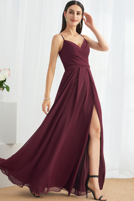 Robe Cérémonie Longue Volants Rose