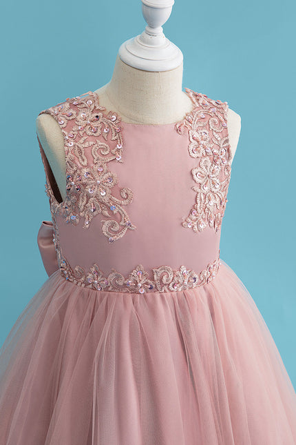 Robe Cérémonie Tulle Rose Poudré - gallery 8