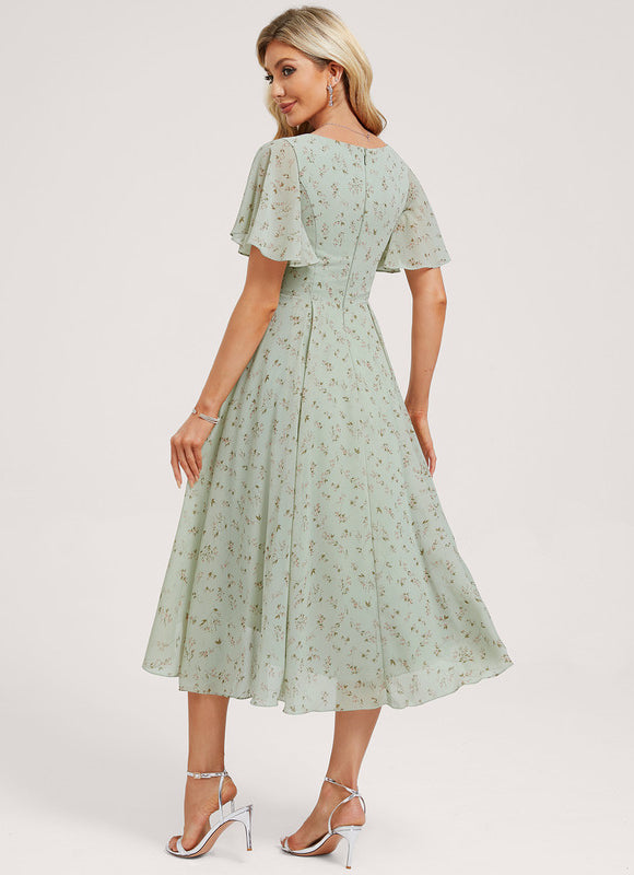 Robe Cérémonie Fluide Marine Élégante - gallery 4