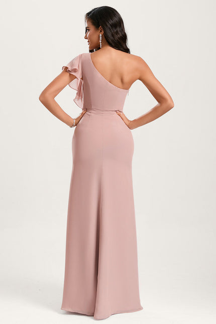 Robe Cérémonie Asymétrique Fluide - gallery 4