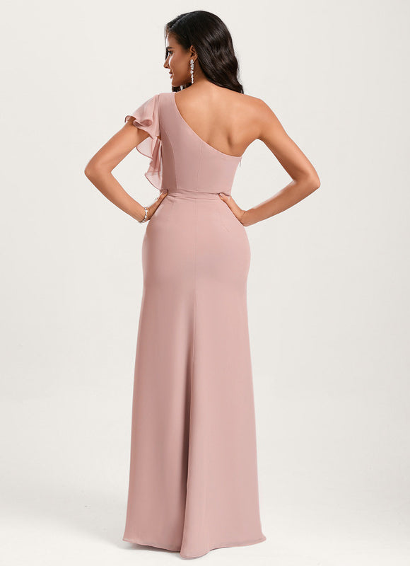 Robe Cérémonie Asymétrique Fluide - gallery 4
