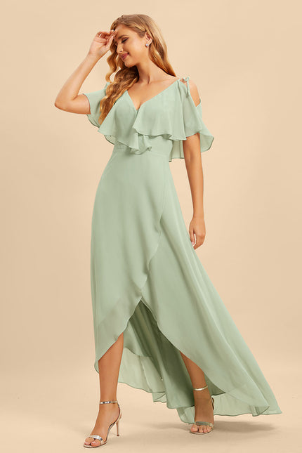 Robe Cérémonie Fluide Marine Élégante - gallery 3