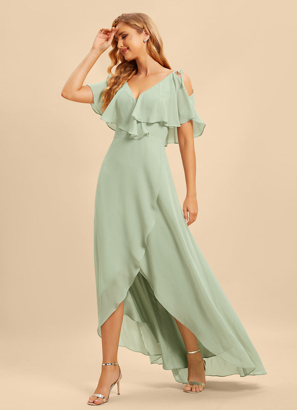 Robe Cérémonie Fluide Marine Élégante - gallery 3