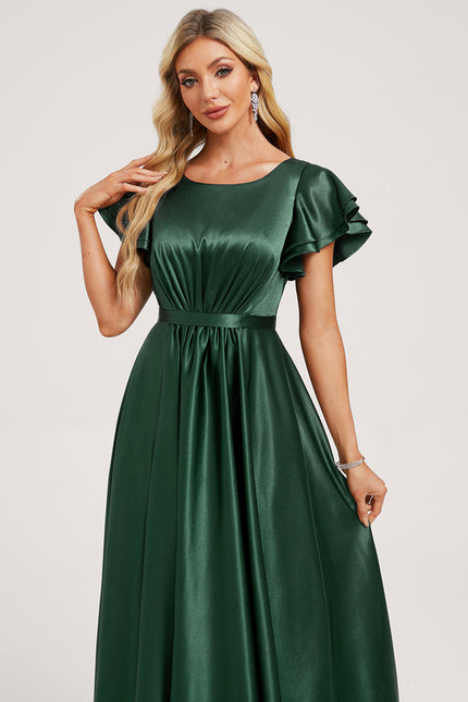 Robe Cérémonie Demoiselle Dhonneur Émeraude - gallery 3