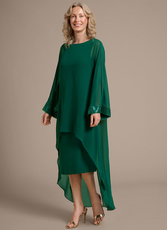 Robe Ceremonie Vert Bouteille - gallery 3