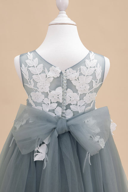 Robe Cérémonie Tulle Bleu Pâle - gallery 8