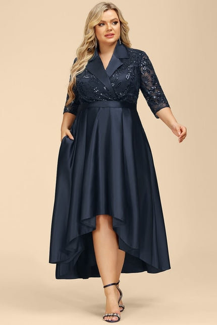 Robe Cérémonie Satinée Nuit - gallery 7